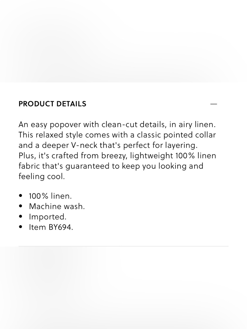 J Crew Linen Popover Top - Picture 2 of 5